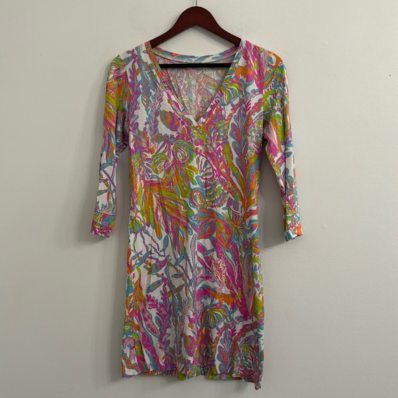 Lilly Pulitzer The Christie Dress in Scuba to Cuba SzM - Picture 4 of 7